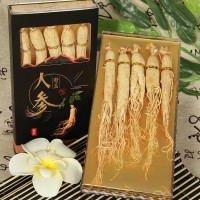 長白山干人參生曬參禮盒 原皮小黑盒人參批發(fā)展會代發(fā)產地批發(fā)